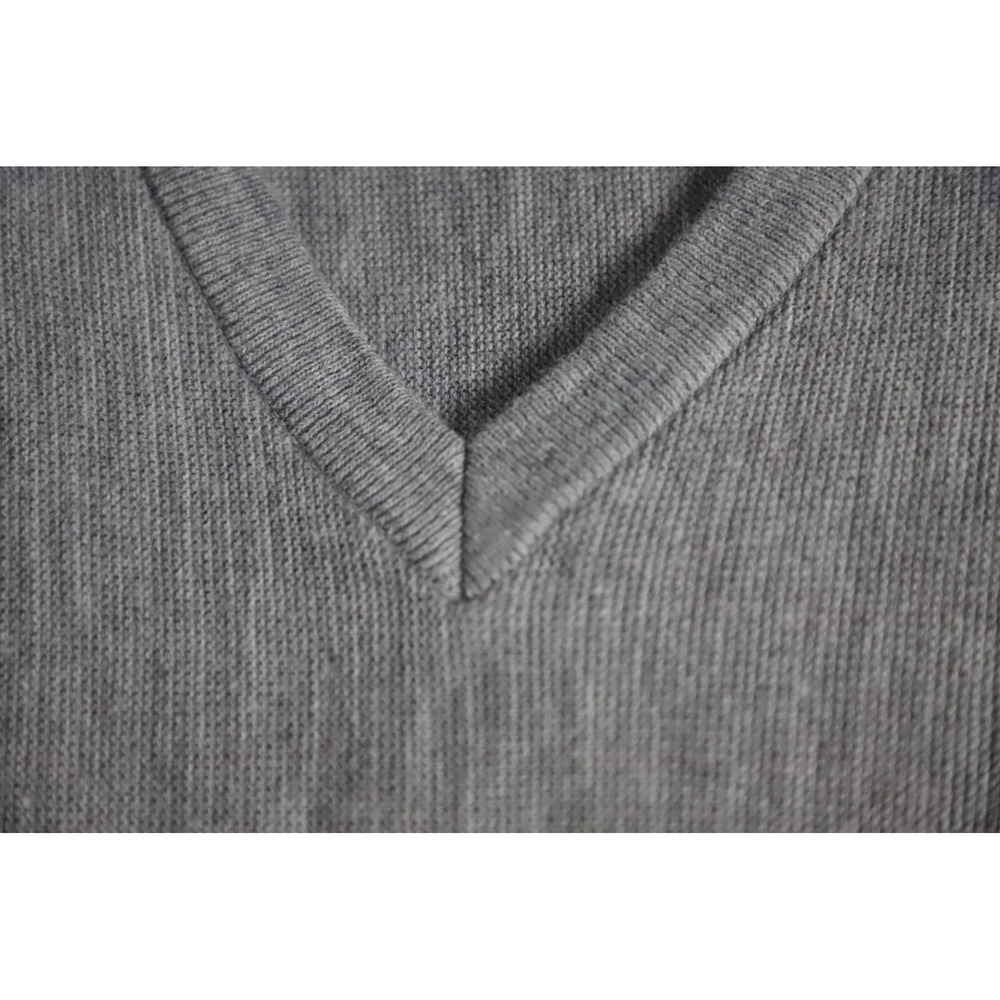 VTG Izod Golf Vest Sweater Mens XXL Gray Made in USA Knit Pullover Classic Prep - Picture 4 of 9